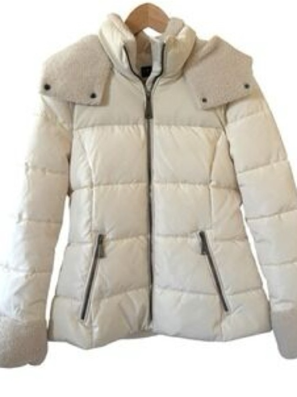 Laundry by Shelli Segal Beige puffer jacket size small